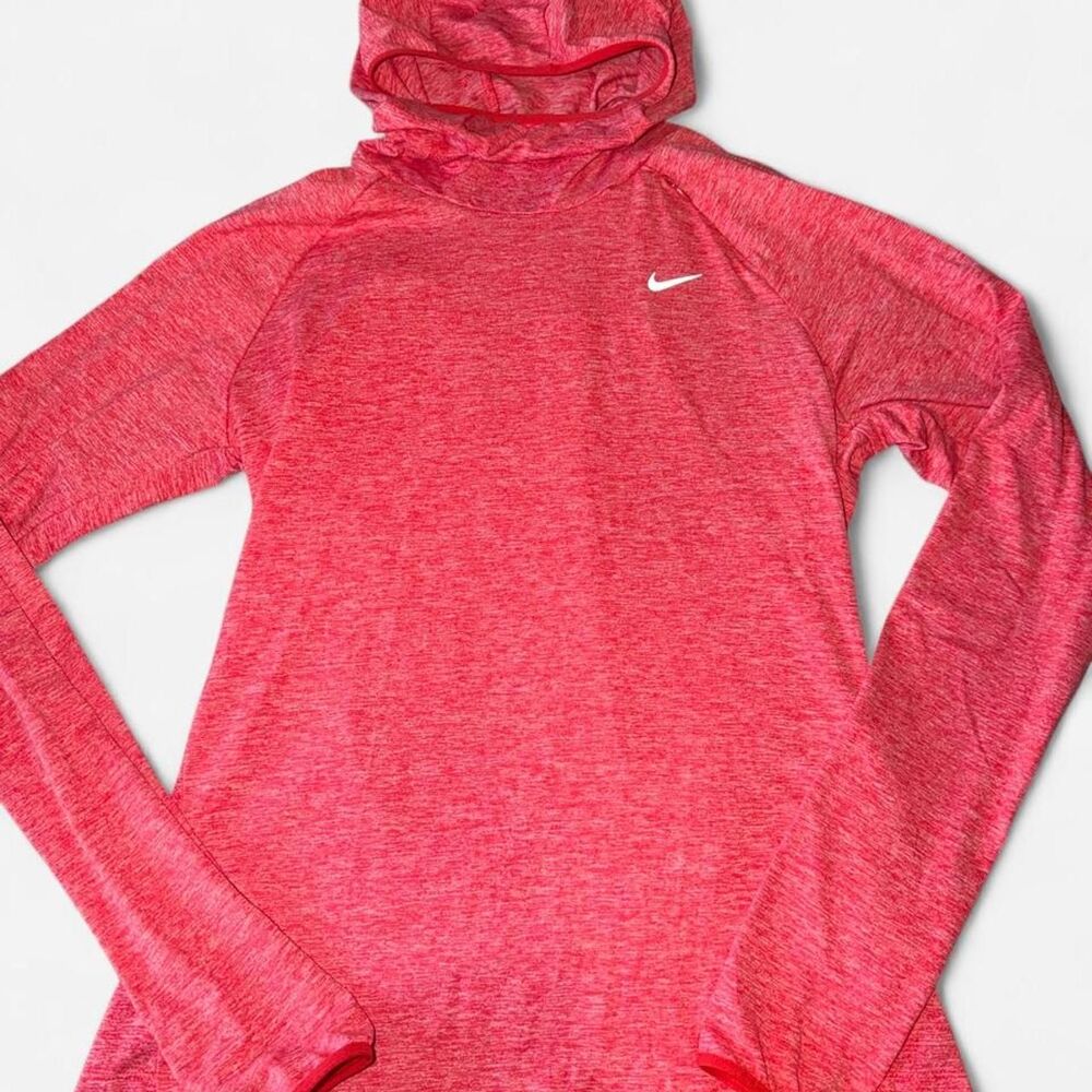 Nike Women's Pink and Red Hoodie